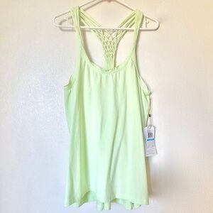 Earth Yoga Lime Green Racerback Tank Top - XL
